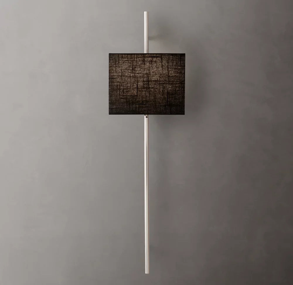 Vela Octagonal Bar Sconce - Rectangular Shade