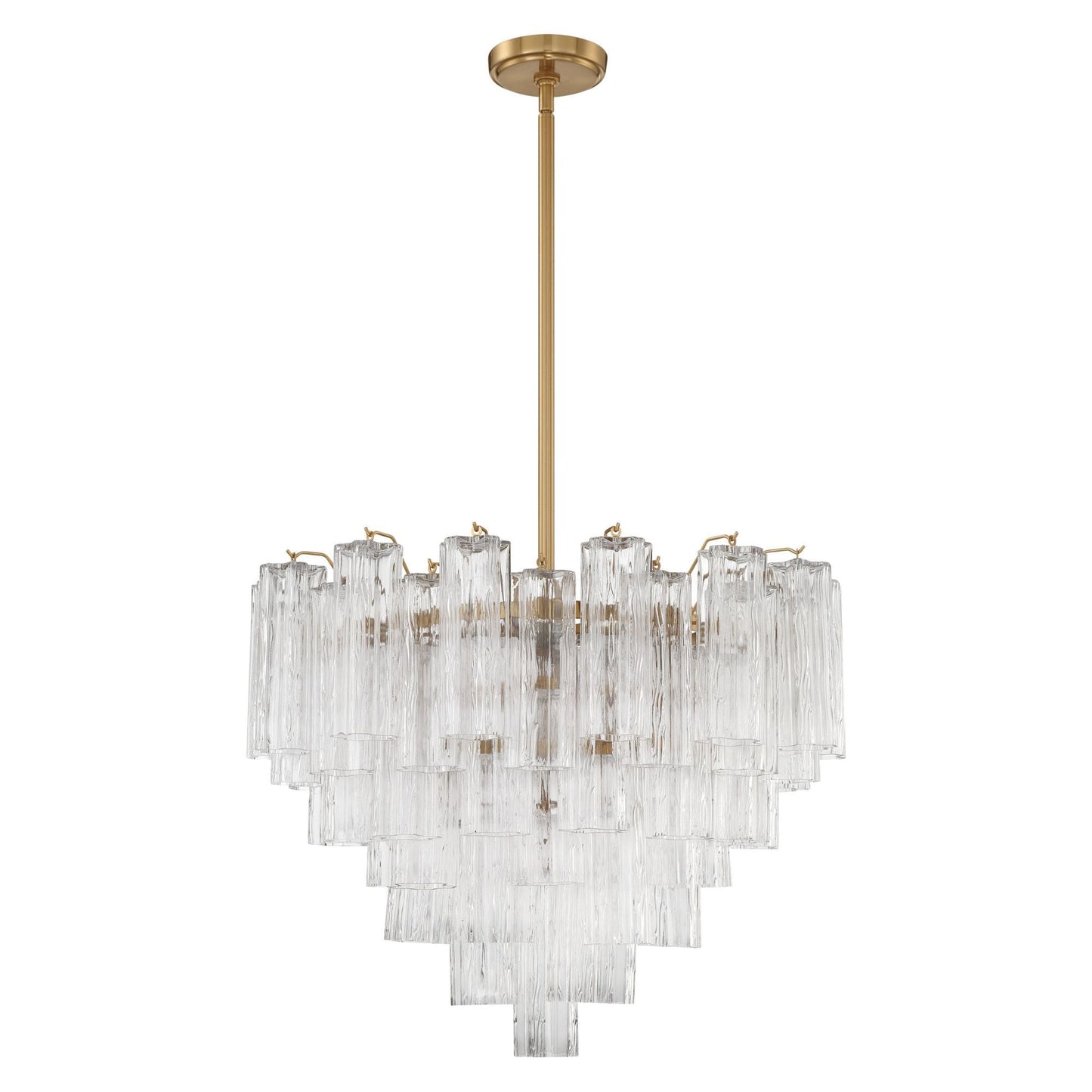 Addis 26.75'' Aged Brass Chandelier Clear 26.75"W x 21.5"H x 26.75"D