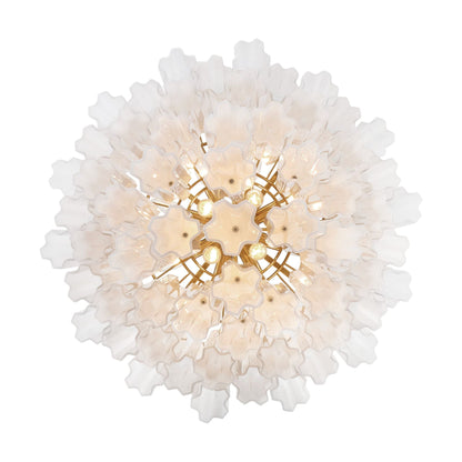 Addis 26.75'' Aged Brass Chandelier White 26.75"W x 21.5"H x 26.75"D