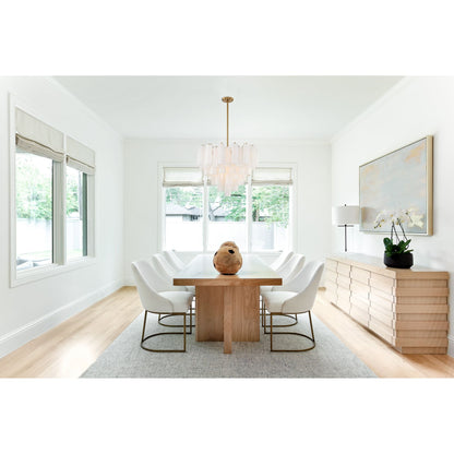 Addis 26.75'' Aged Brass Chandelier White 26.75"W x 21.5"H x 26.75"D