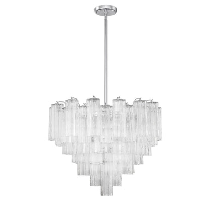 Addis 26.75'' Polished Chrome Chandelier Clear 26.75"W x 21.5"H x 26.75"D
