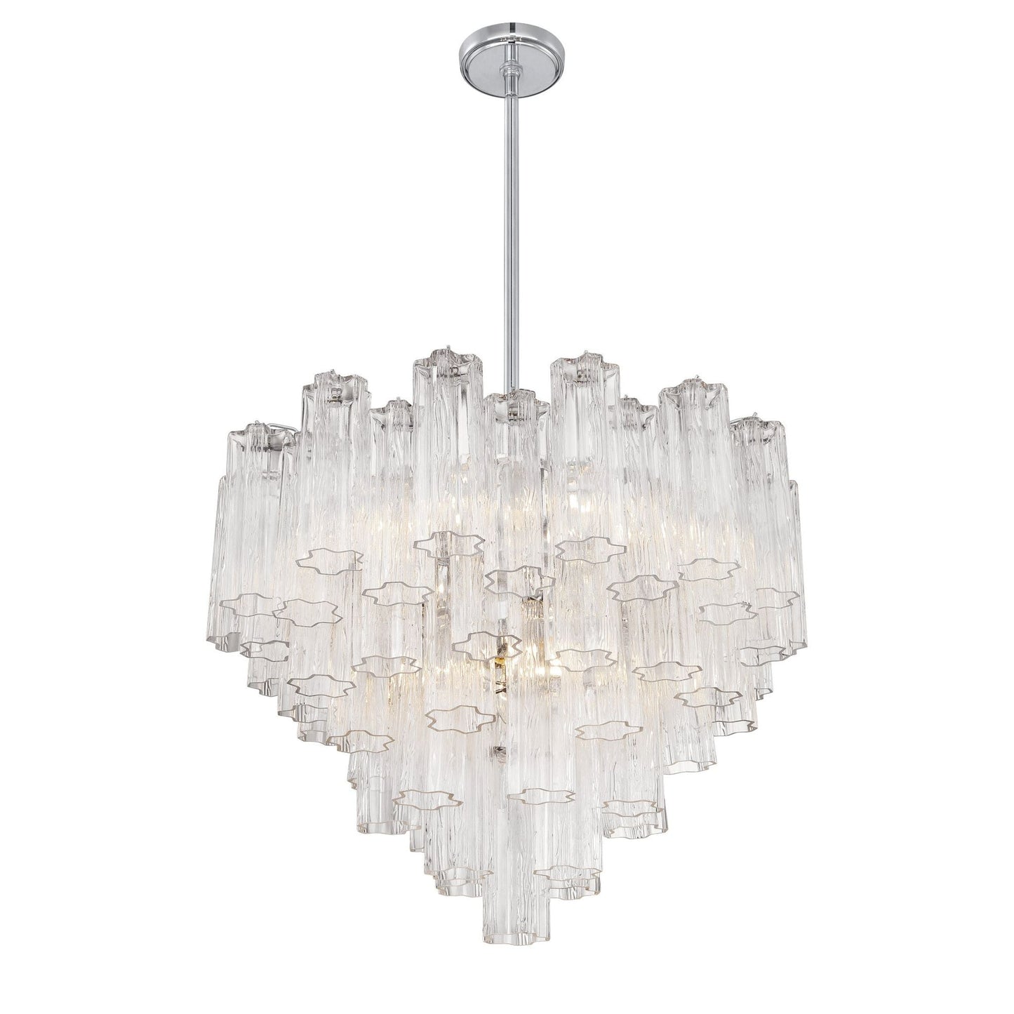 Addis 26.75'' Polished Chrome Chandelier Clear 26.75"W x 21.5"H x 26.75"D