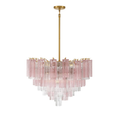 Addis 32'' Aged Brass Chandelier Multi 32"W x 21.5"H x 32"D