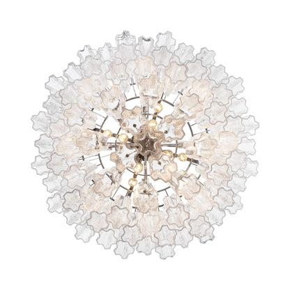 Addis 32'' Polished Chrome Chandelier Clear 32"W x 21.5"H x 32"D