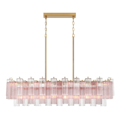 Addis 51.75'' Aged Brass Linear Chandelier 51.75"W x 14.25"H x 14"D