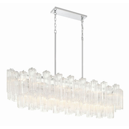 Addis 51.75'' Polished Chrome Linear Chandelier 51.75"W x 14.25"H x 14"D