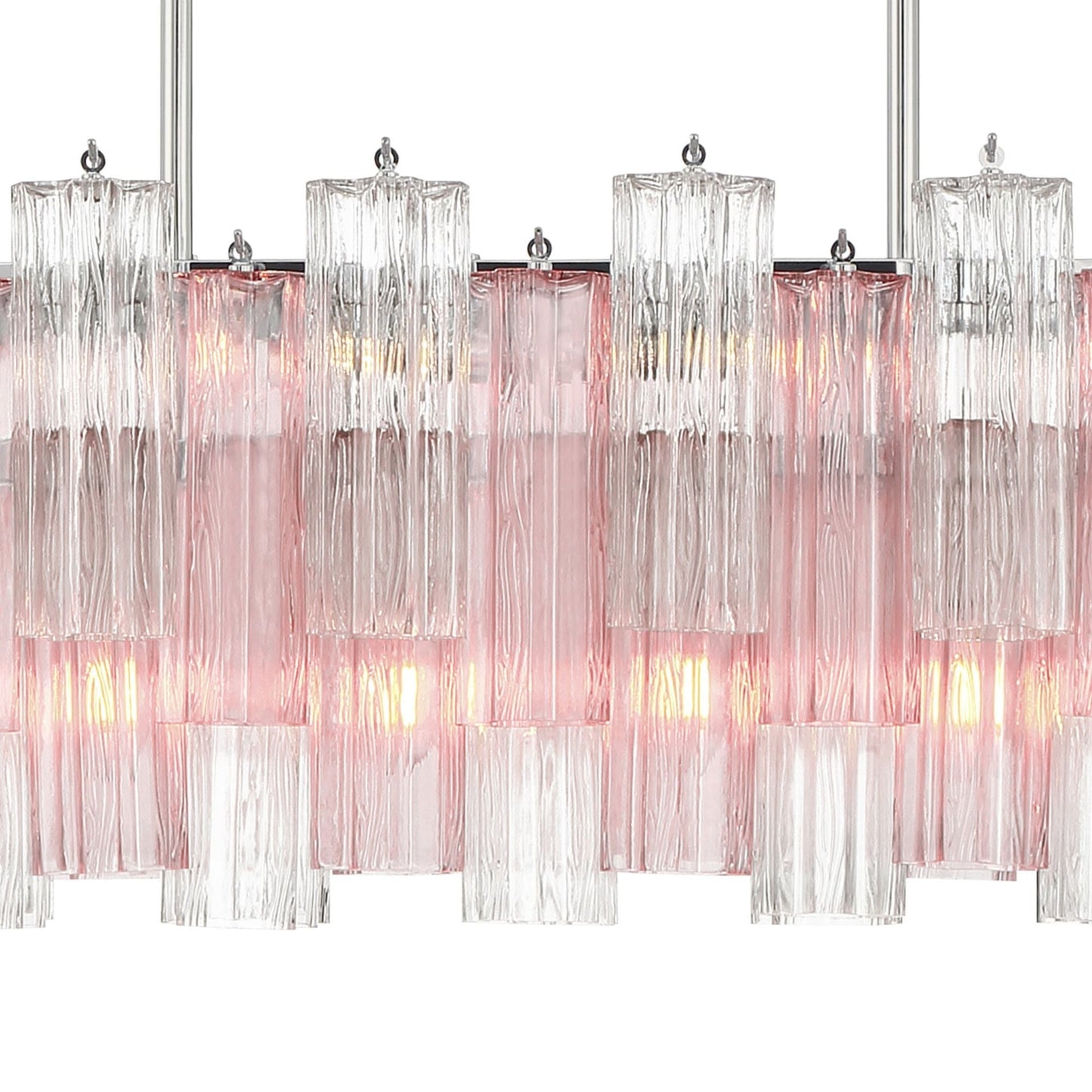 Addis 51.75'' Polished Chrome Linear Chandelier 51.75"W x 14.25"H x 14"D