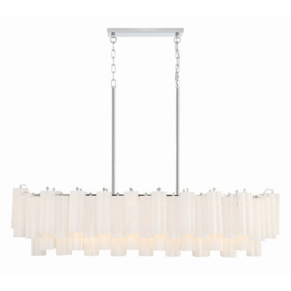 Addis 51.75'' Polished Chrome Linear Chandelier 51.75"W x 14.25"H x 14"D