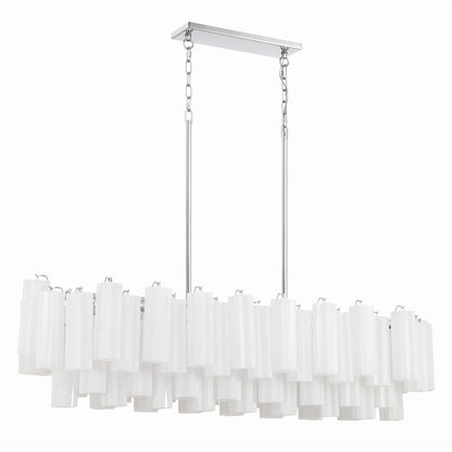 Addis 51.75'' Polished Chrome Linear Chandelier 51.75"W x 14.25"H x 14"D