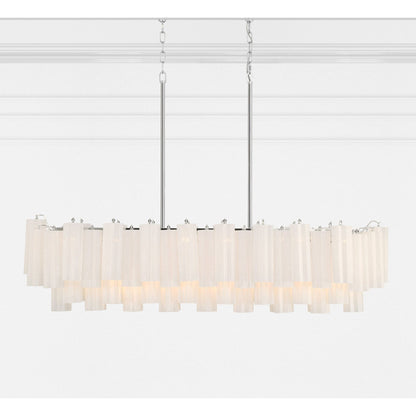Addis 51.75'' Polished Chrome Linear Chandelier 51.75"W x 14.25"H x 14"D