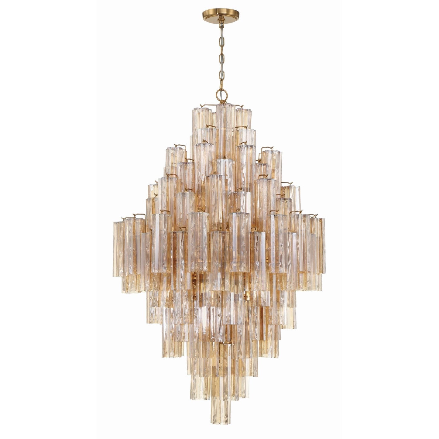 Addis 31.5'' Aged Brass Chandelier Gold 31.5"W x 50.5"H x 31.5"D