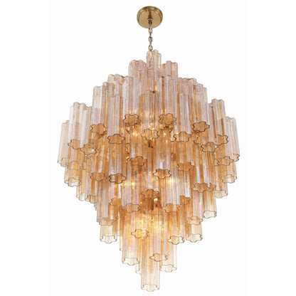 Addis 31.5'' Aged Brass Chandelier Gold 31.5"W x 50.5"H x 31.5"D