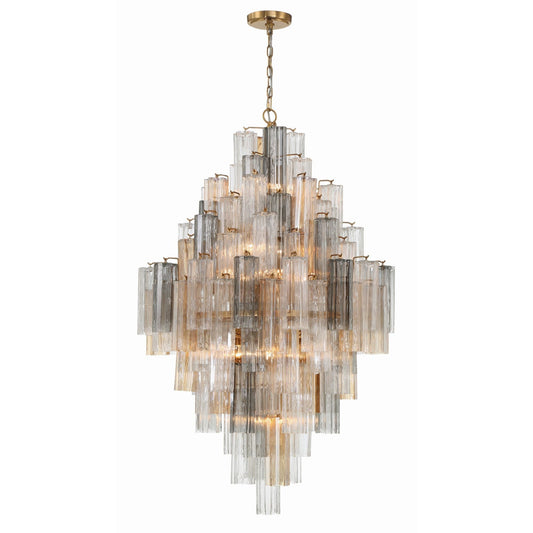 Addis 31.5'' Aged Brass Chandelier Multi 31.5"W x 50.5"H x 31.5"D