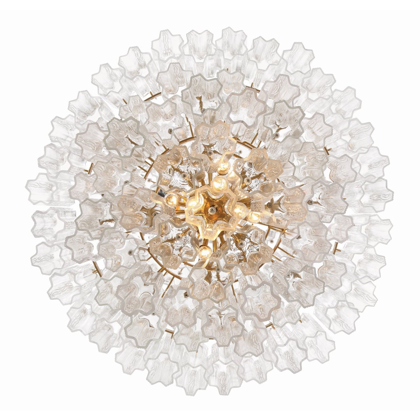 Addis 31.5'' Aged Brass Chandelier Clear 31.5"W x 50.5"H x 31.5"D