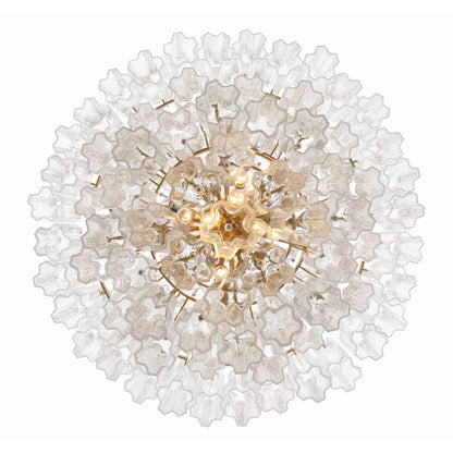 Addis 31.5'' Aged Brass Chandelier Clear 31.5"W x 50.5"H x 31.5"D
