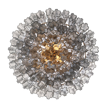 Addis 31.5'' Aged Brass Chandelier Gray 31.5"W x 50.5"H x 31.5"D