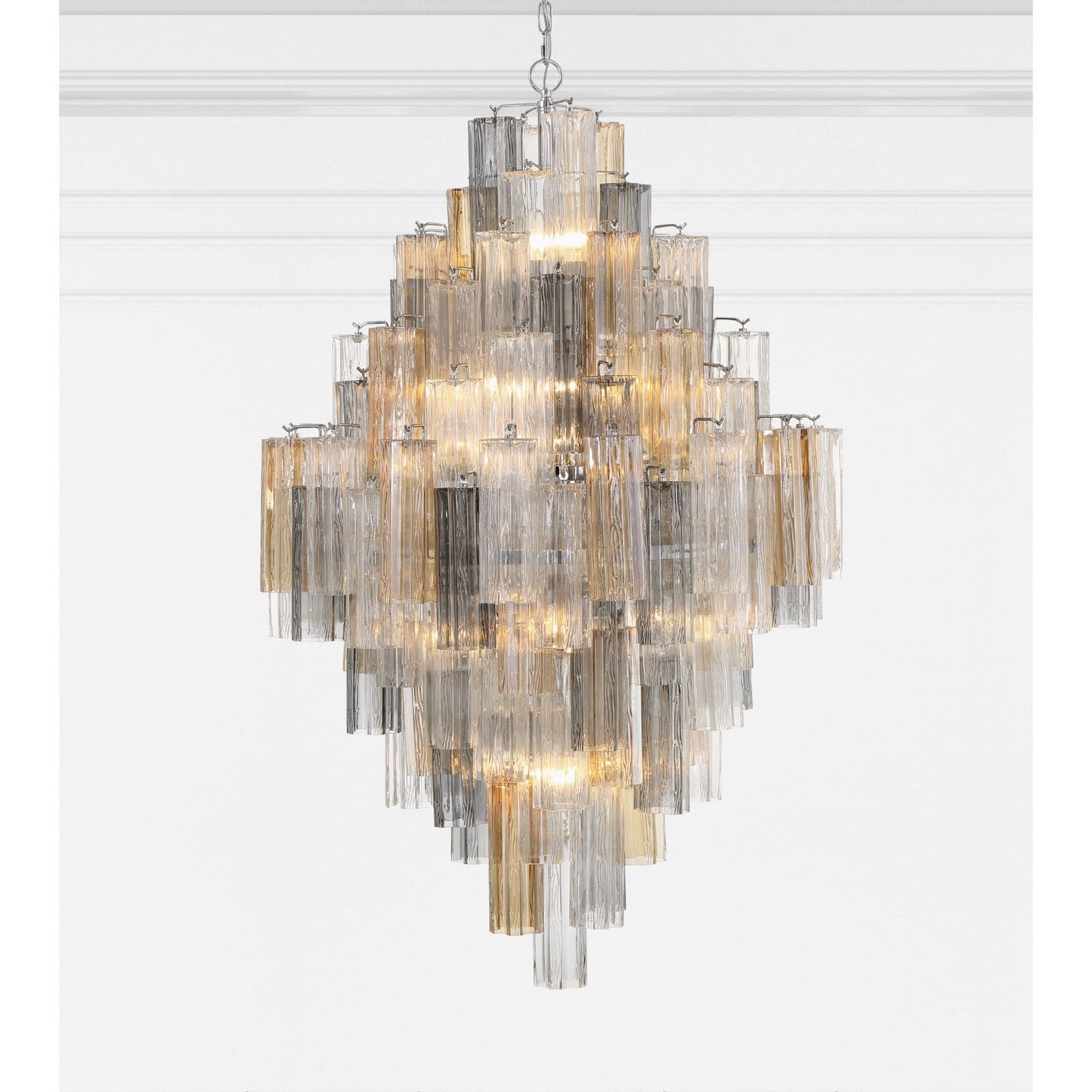 Addis 31.5'' Polished Chrome Chandelier Multi 31.5"W x 50.5"H x 31.5"D