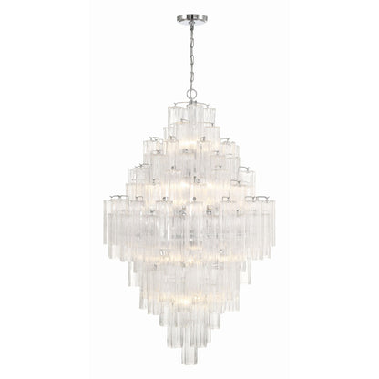 Addis 31.5'' Polished Chrome Chandelier Clear 31.5"W x 50.5"H x 31.5"D
