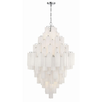 Addis 31.5'' Polished Chrome Chandelier White 31.5"W x 50.5"H x 31.5"D