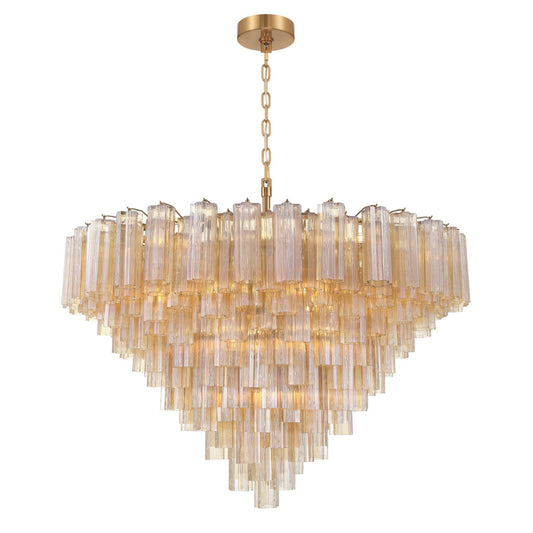 Addis 49'' Aged Brass Chandelier Gold 49"W x 42.5"H x 49"D
