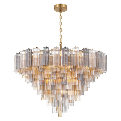 Addis 49'' Aged Brass Chandelier Multi 49"W x 42.5"H x 49"D