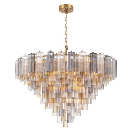 Addis 49'' Aged Brass Chandelier Multi 49"W x 42.5"H x 49"D