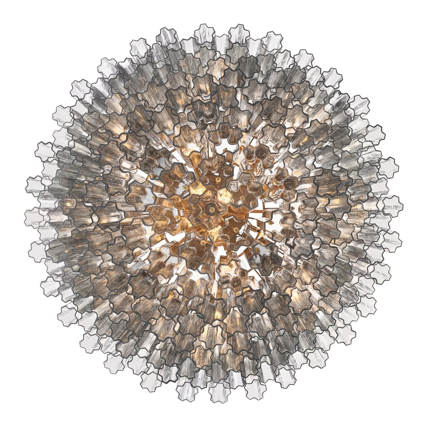 Addis 49'' Aged Brass Chandelier Gray 49"W x 42.5"H x 49"D