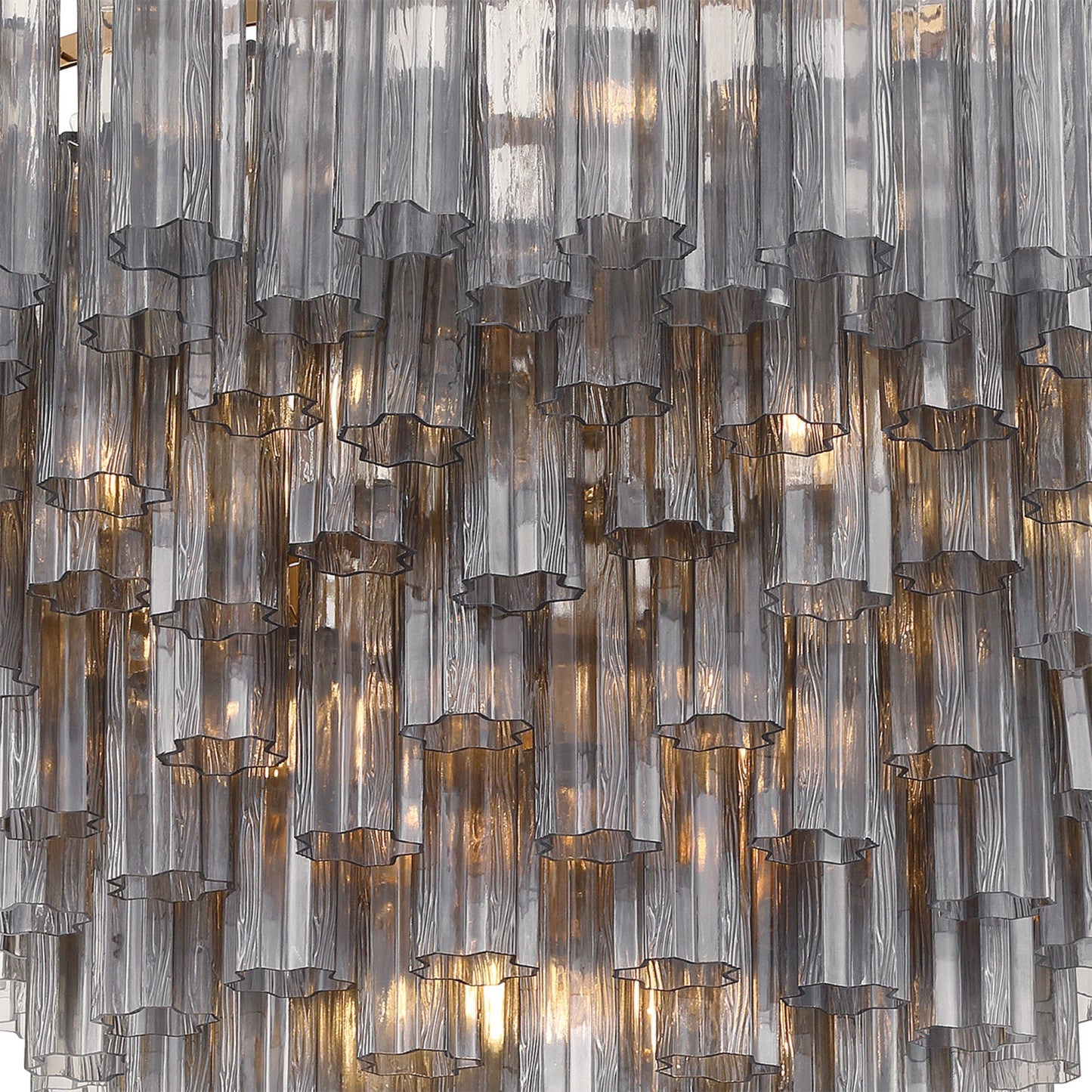 Addis 49'' Aged Brass Chandelier Gray 49"W x 42.5"H x 49"D