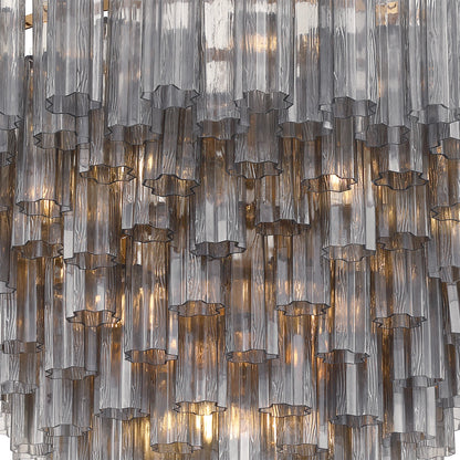 Addis 49'' Aged Brass Chandelier Gray 49"W x 42.5"H x 49"D