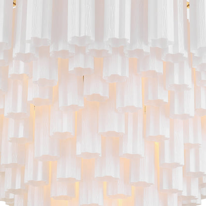 Addis 49'' Aged Brass Chandelier White 49"W x 42.5"H x 49"D