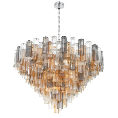 Addis 49'' Polished Chrome Chandelier Multi 49"W x 42.5"H x 49"D