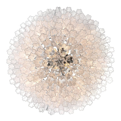 Addis 49'' Polished Chrome Chandelier Clear 49"W x 42.5"H x 49"D