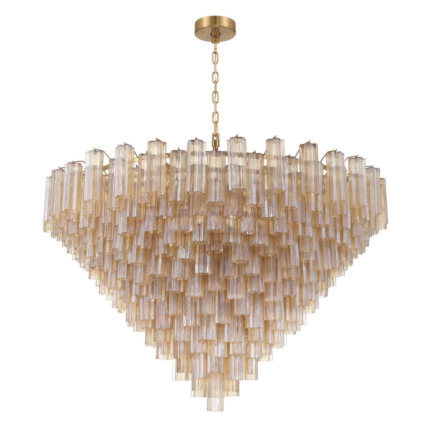 Addis 62'' Aged Brass Chandelier Gold 62"W x 40"H x 62"D