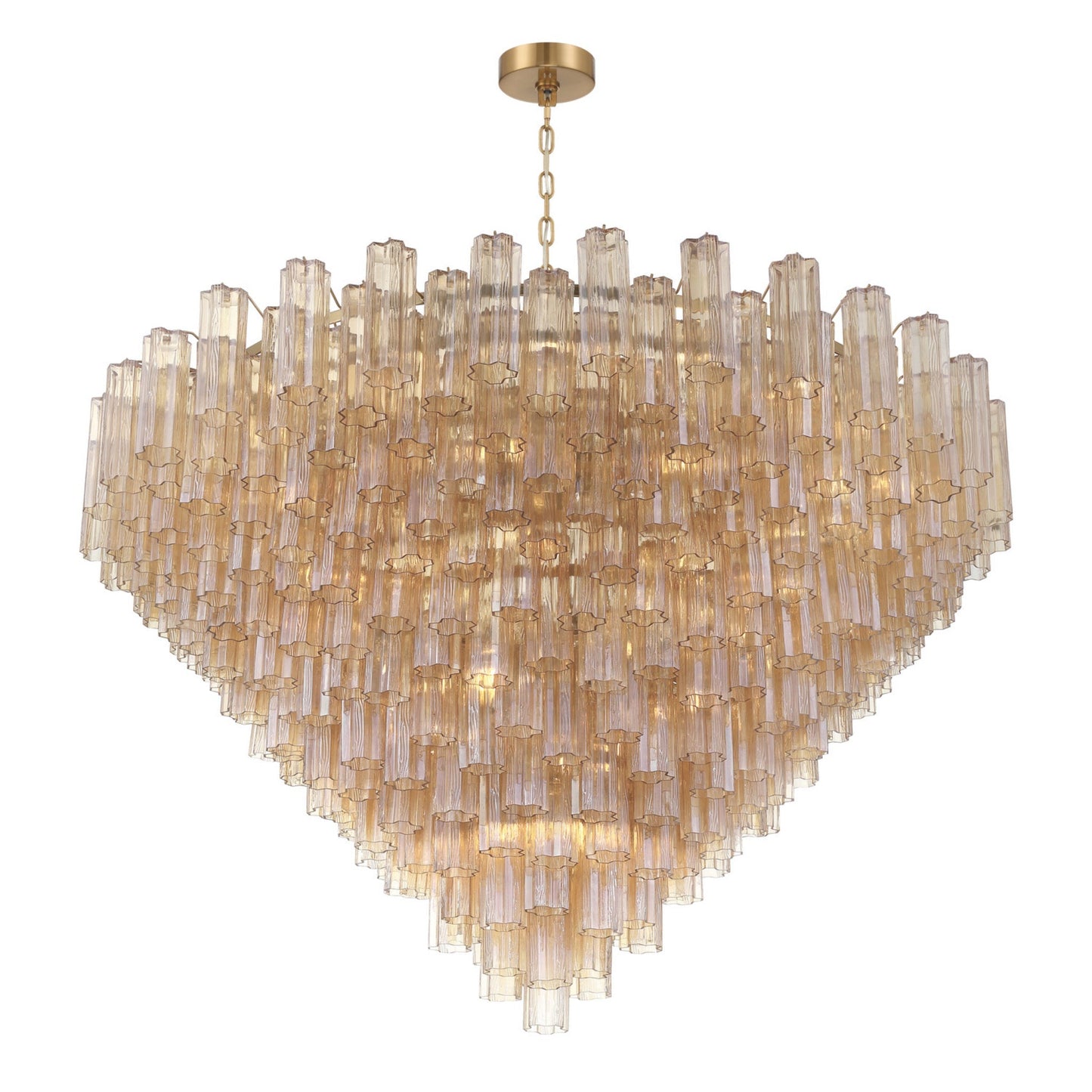 Addis 62'' Aged Brass Chandelier Gold 62"W x 40"H x 62"D