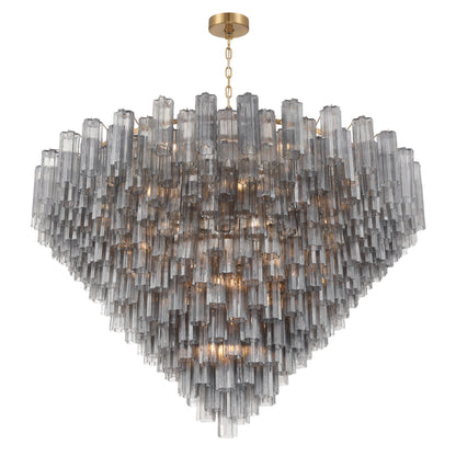 Addis 62'' Aged Brass Chandelier Gray 62"W x 40"H x 62"D