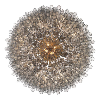 Addis 62'' Aged Brass Chandelier Gray 62"W x 40"H x 62"D