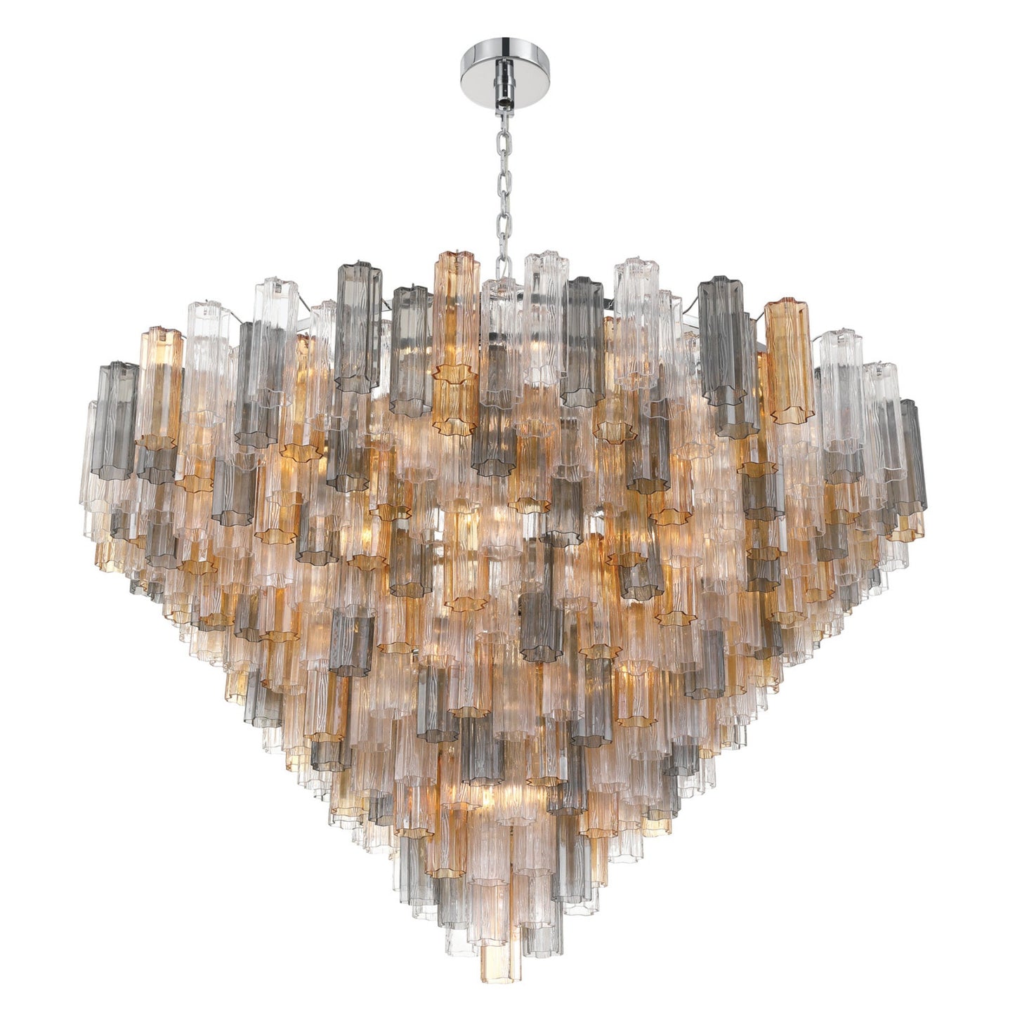 Addis 62'' Polished Chrome Chandelier Multi 62"W x 40"H x 62"D