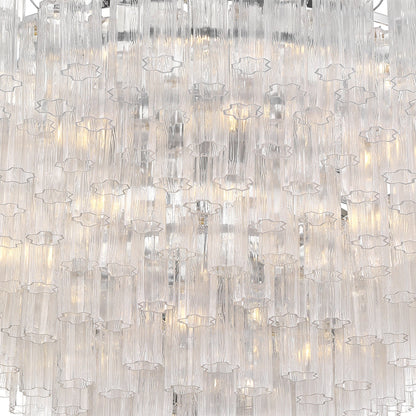 Addis 62'' Polished Chrome Chandelier Clear 62"W x 40"H x 62"D