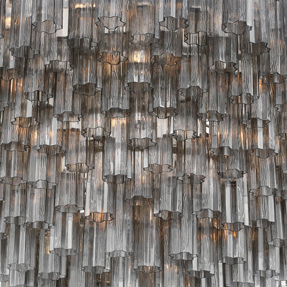 Addis 62'' Polished Chrome Chandelier Gray 62"W x 40"H x 62"D