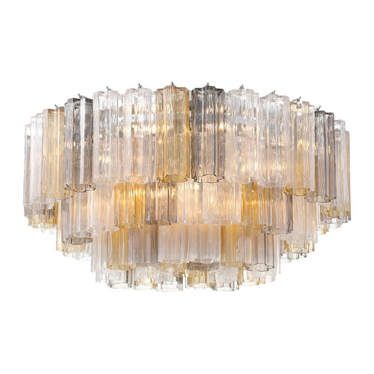 Addis 32'' Polished Chrome Flush Mount Multi 32"W x 14.5"H x 32"D
