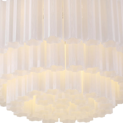 Addis 32'' Polished Chrome Flush Mount White 32"W x 14.5"H x 32"D