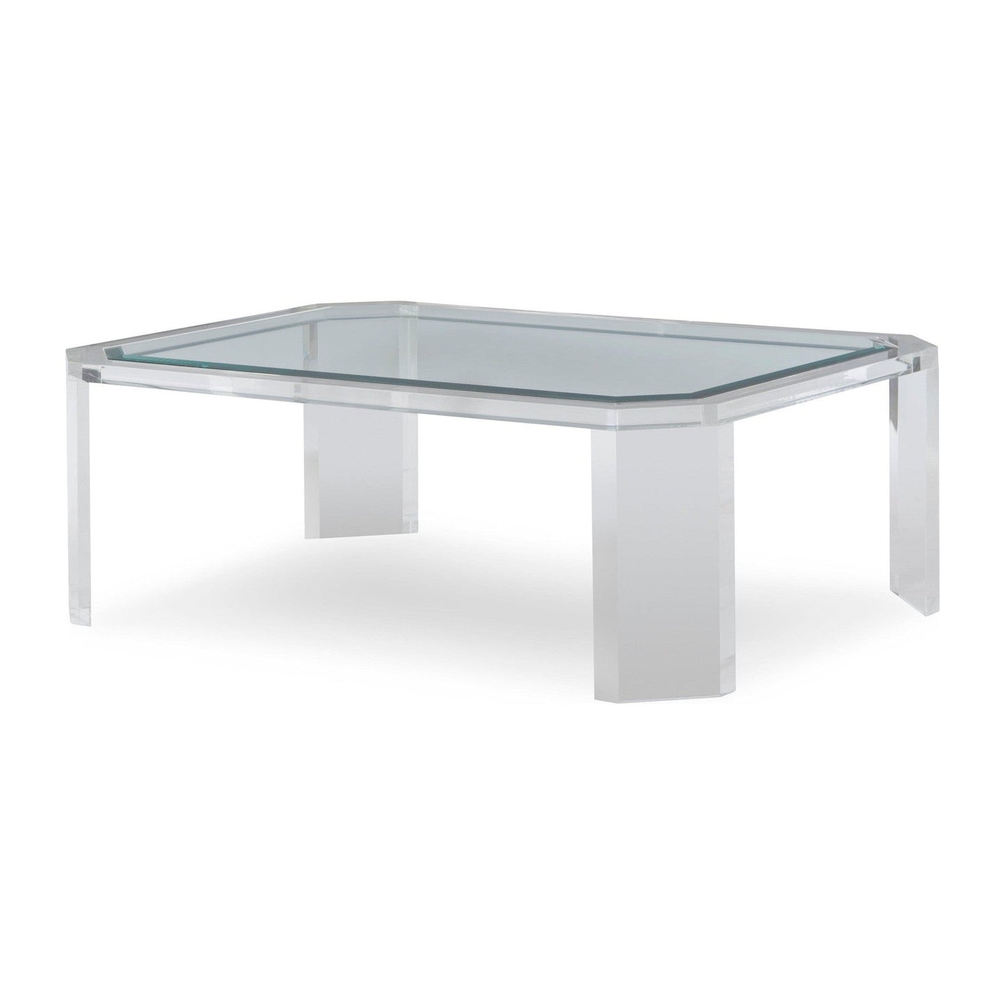 Century Furniture Phoenix Coffee Table with Glass Top