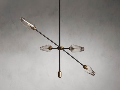 Aerion Asymmetrical Bronze Chandelier