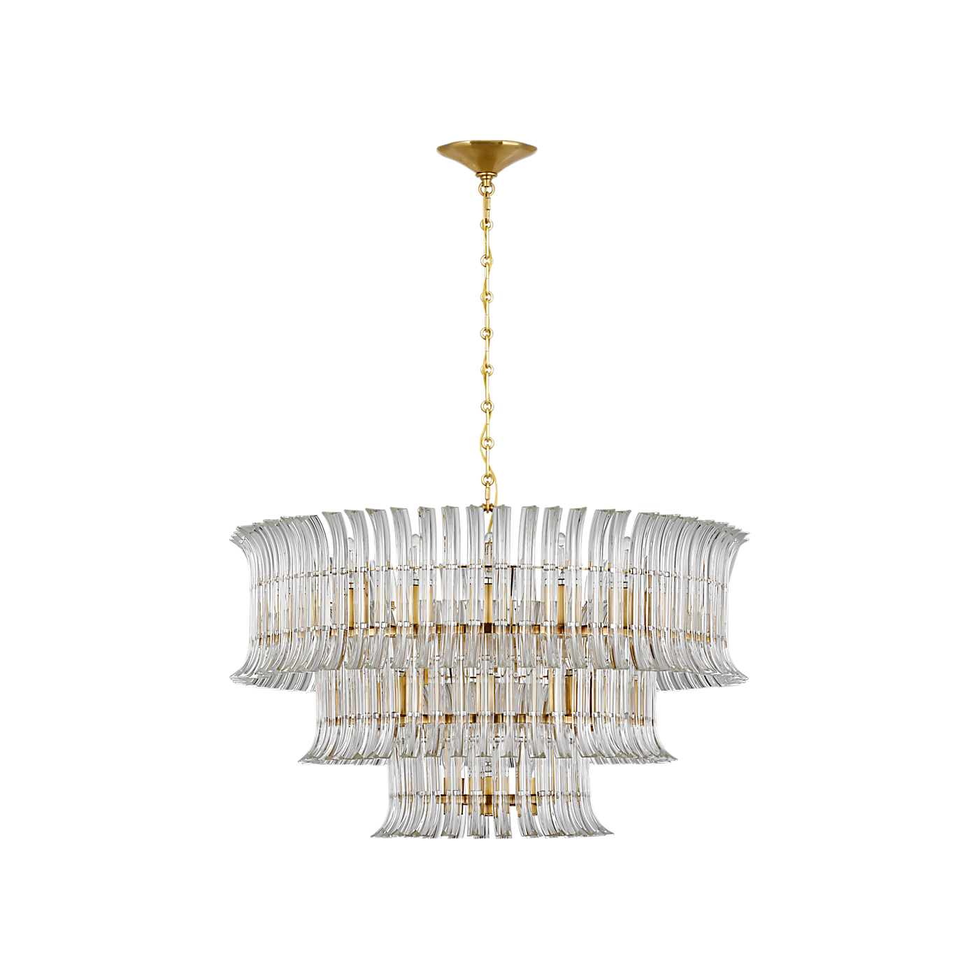 Rhine 34" Three Tier Chandelier