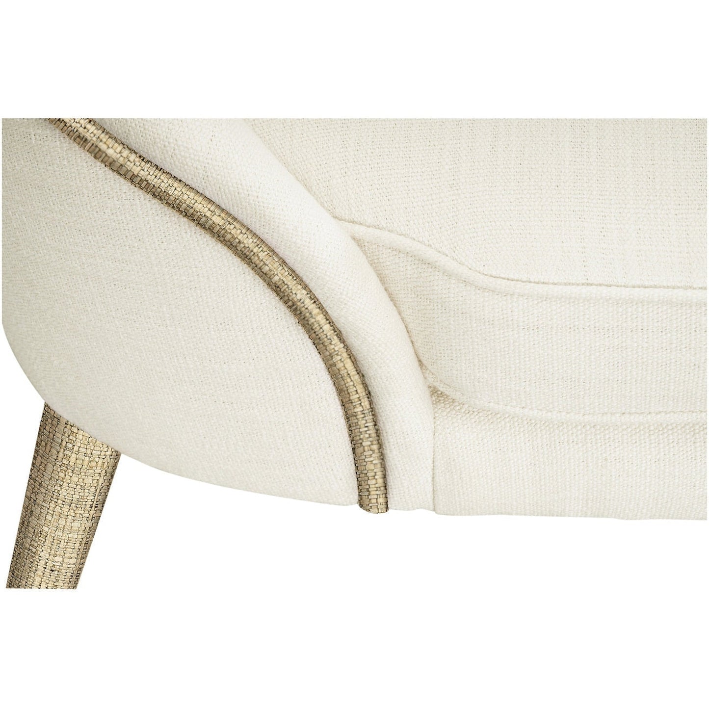 Jonathan Charles Shoal Linen & Grass Cloth Side Chair (500429-SC-C005-F058) - Set of 2