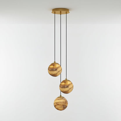 Alessora Alabaster Cluster Chandelier