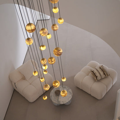Alessora Alabaster Cluster Chandelier