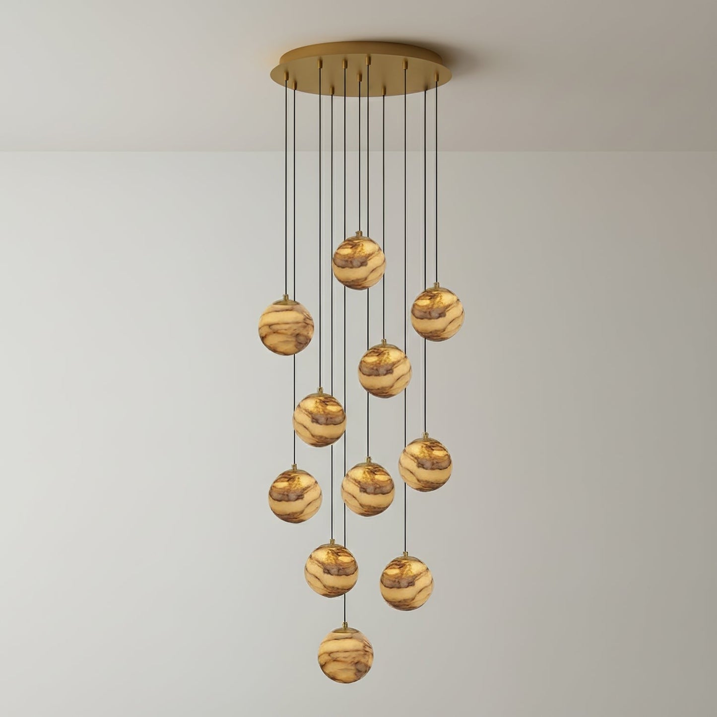 Alessora Alabaster Cluster Chandelier