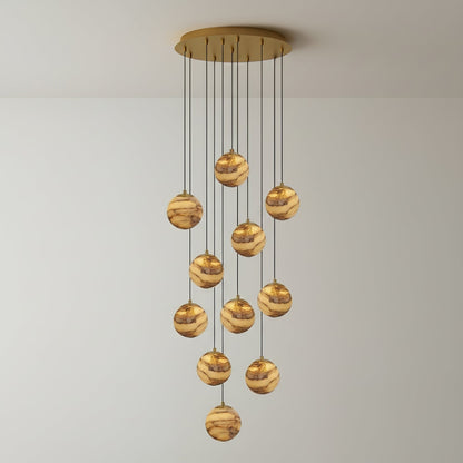 Alessora Alabaster Cluster Chandelier