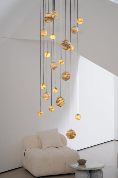 Alessora Alabaster Cluster Chandelier